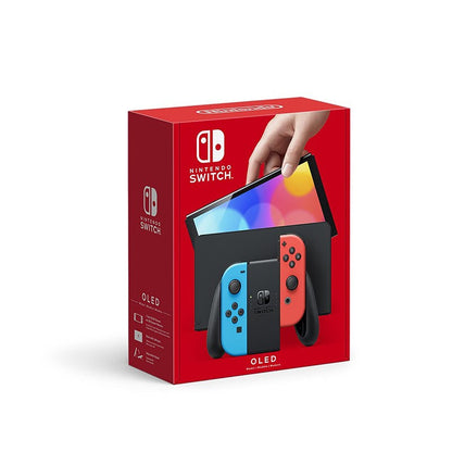 Nintendo Switch Oled avec Joy-Con Néon Bleu et Néon Rouge
